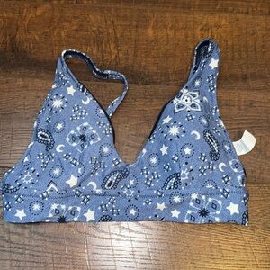 Aerie bandana print bikini top